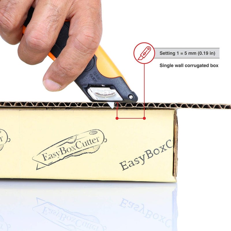 Easy Cut Modern Box Cutter for Retail Use - High productivity and unique features with 100% guaranttee (1500 Series, Orange) - Image 4